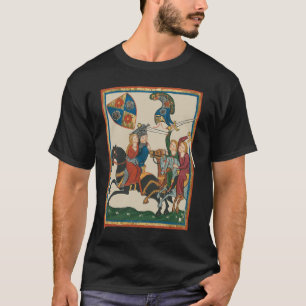 Damsel In Distress, 14th Century Mediaeval Art T-Shirt