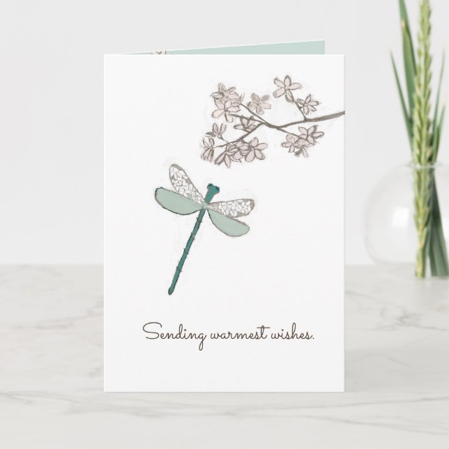 Damselfly Any Occasion Customisable Greeting Card (Front)