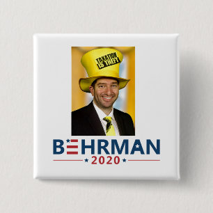 Dan Behrman for President 2020 15 Cm Square Badge