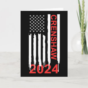 Dan Crenshaw 2024 Presidential Election Usa Flag R Card