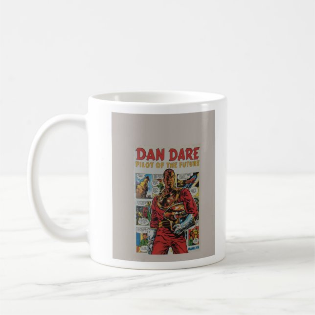 Dan Dare' retro comic book art Coffee Mug (Left)