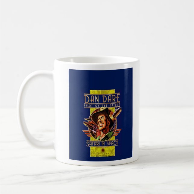 Dan Dare ' retro comic book hero Coffee Mug (Left)