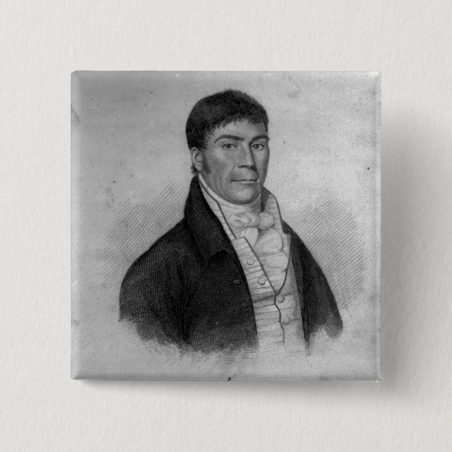 Dan Donnelly, engraved by Percy Roberts 15 Cm Square Badge (Front)