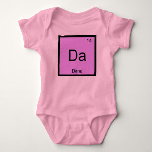 Dana Name Chemistry Element Periodic Table Baby Bodysuit