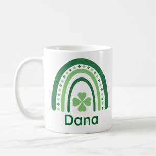 Dana Name Clover Boho Rainbow Coffee Mug