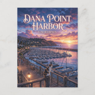 Dana Point Harbour USA Postcard