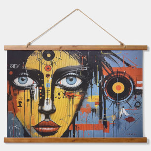 Dana’s Delema Abstract  Hanging Tapestry