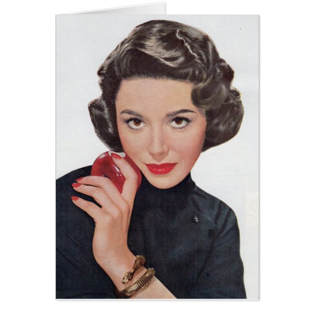 Dana Wynter with apple and snake bracelet (Front)