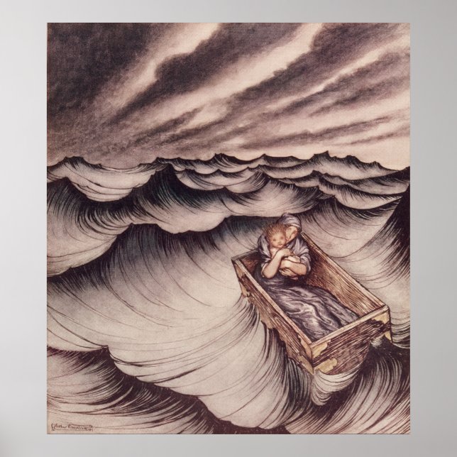 Danae and her son Perseus Poster (Front)