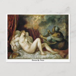 Danae By Titian Postcard