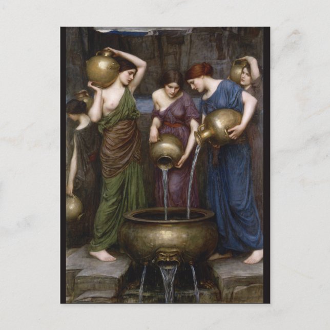 Danaides John William Waterhouse Postcard (Front)
