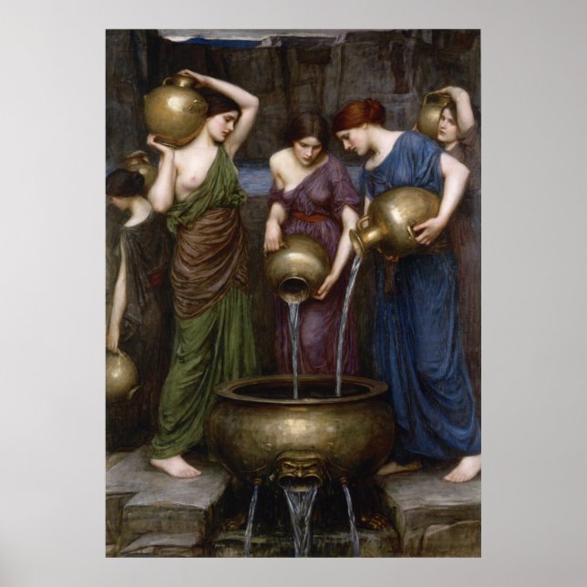 Danaides John William Waterhouse Poster (Front)