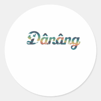 Danang  classic round sticker