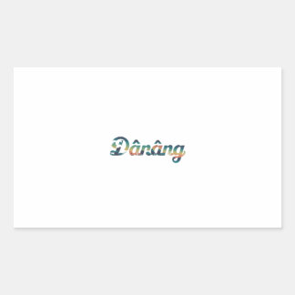 Danang  rectangular sticker