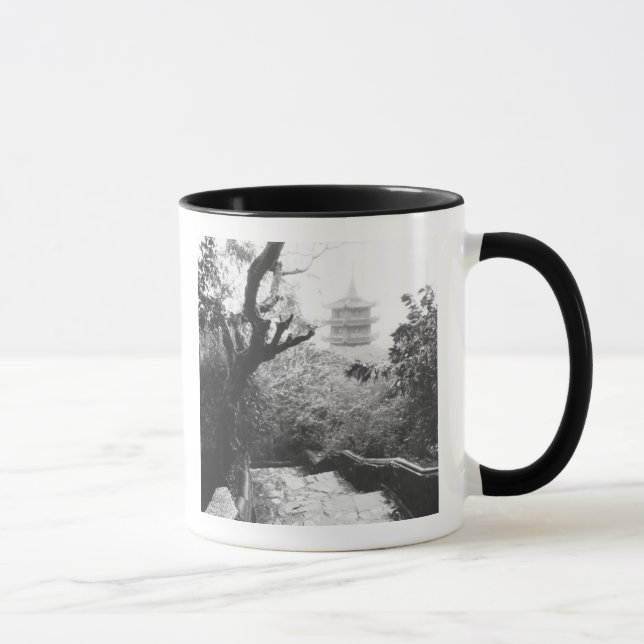 Danang Vietnam, Temple View Marble Mountain Mug (Right)