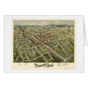 Danbury, CT Panoramic Map - 1875
