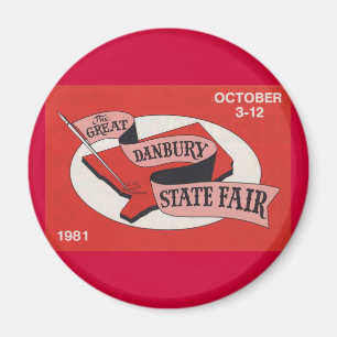Danbury State Fair Button Magnet