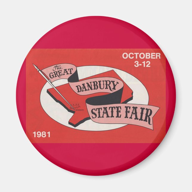 Danbury State Fair Button Magnet (Front)