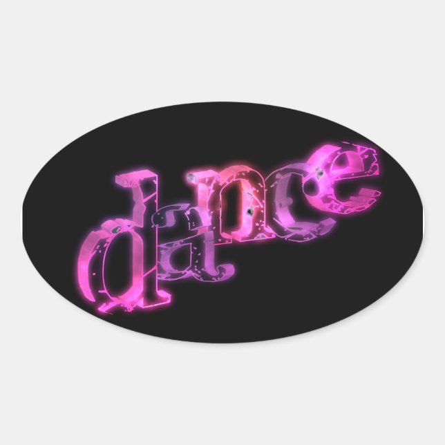 Dance 02 oval sticker (Front)