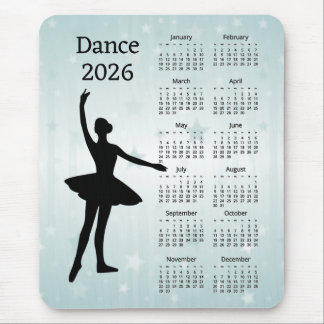 Dance 2026 Calendar Mouse Pad