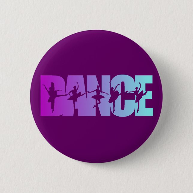 DANCE 6 CM ROUND BADGE (Front)