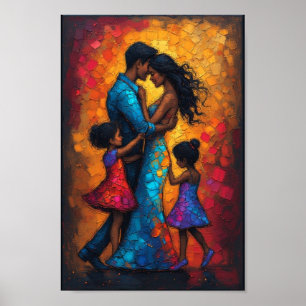 dance abstract art poster