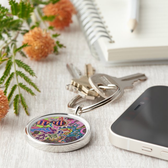 "Dance" Abstract Key Ring (Side)