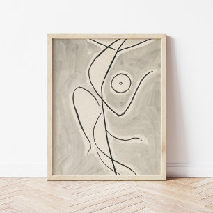 Dance Abstraction   Abraham Walkowitz Poster