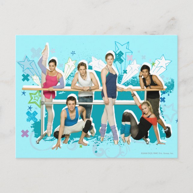 Dance Academy Cast Graphic Postcard (Front)