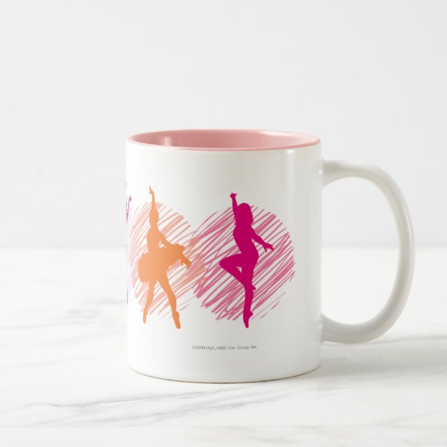 Dance Academy Colour Dancers Logo Two-Tone Coffee Mug (Right)