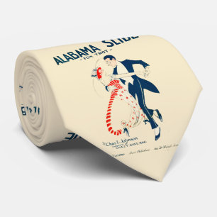 Dance Alabama Slide Fox Trot Vintage Poster Tie