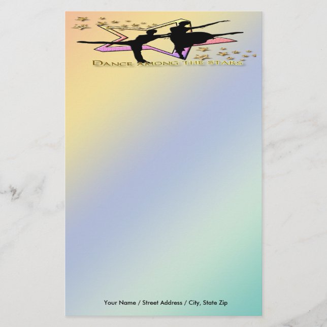Dance Among Stars Stationery (Front)