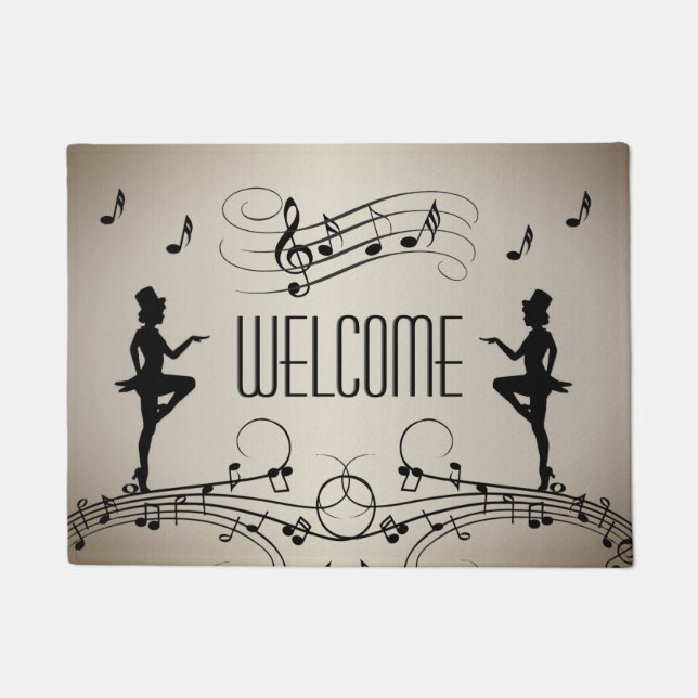 Dance and Music Welcome Mat (Front)