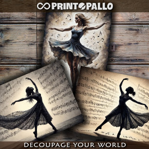 Dance and music will save the world - wrapping paper sheet