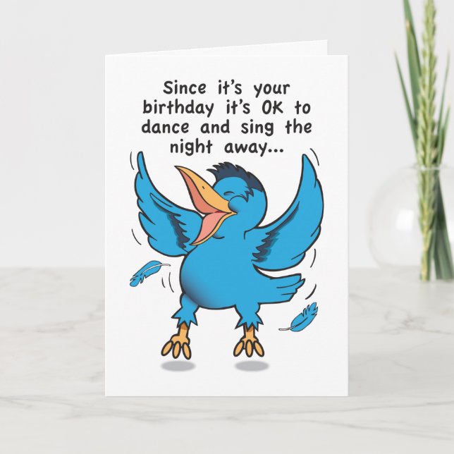 Dance and Sing Birthday Card (Front)