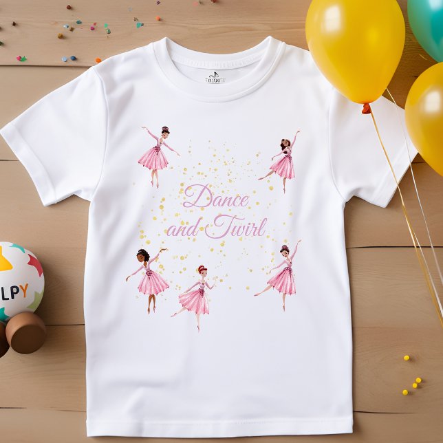 Dance and twirl ballerina  baby T-Shirt (Creator Uploaded)