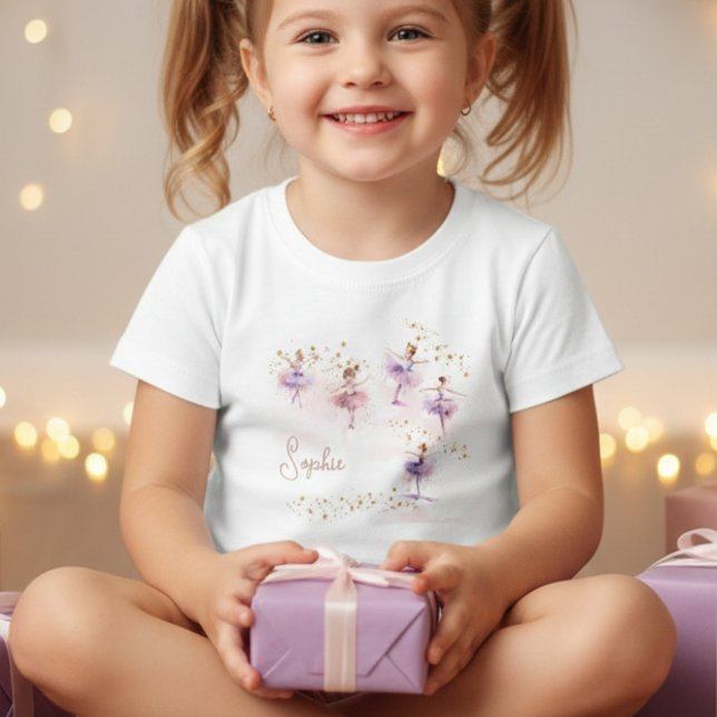 Dance and twirl ballerina  toddler T-Shirt (Creator Uploaded)