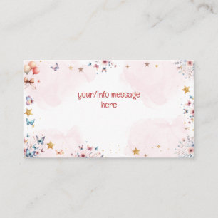 Dance and twirl cute ballerina ballet kid birthday enclosure card