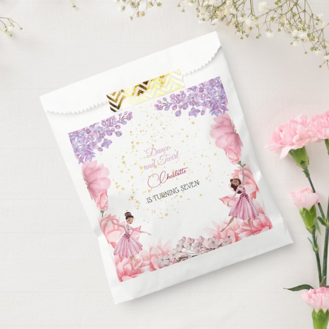 Dance and twirl lovely ballerina birthday favour bag (Sealed)