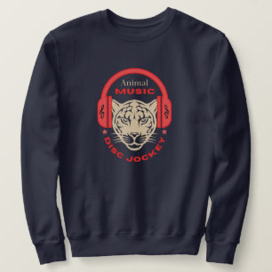 dance animal musical animals disc jockey cdj sweatshirt