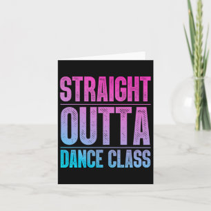 Dance Art For Girl Women Dance Lover Ballet Recita Card
