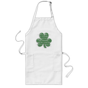 Dance as if :: Irish Proverb (White Design) Long Apron