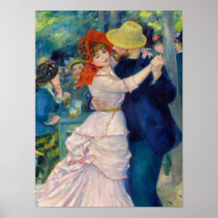 Dance at Bougival, 1883 by Pierre-Auguste Renoir Poster