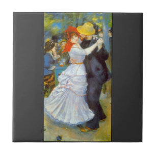 Dance at Bougival by Pierre Renoir Tile