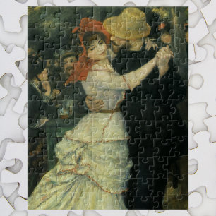 Dance at Bougival by Pierre Renoir, Vintage Art Jigsaw Puzzle