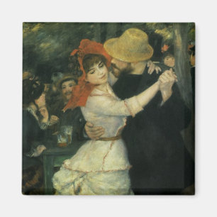 Dance at Bougival by Pierre Renoir, Vintage Art Magnet
