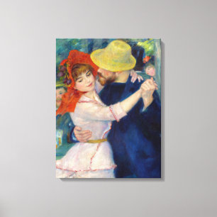 Dance at Bougival, Couple by Pierre-Auguste Renoir Canvas Print