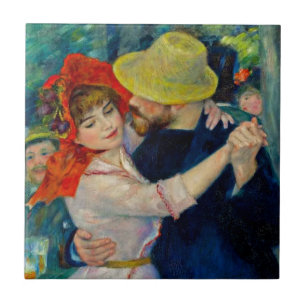 Dance at Bougival Pierre Renoir Ceramic Tile