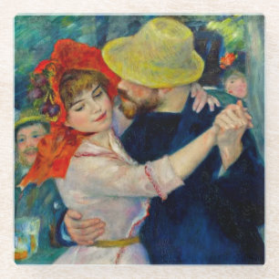 Dance at Bougival Pierre Renoir Glass Coaster