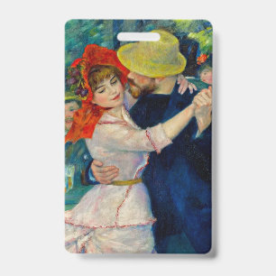 Dance at Bougival Pierre Renoir ID Badge
